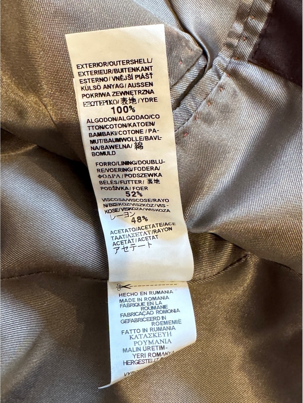 Vintage Zara Brushed Cotton Coat Medium - Picture 8 of 10